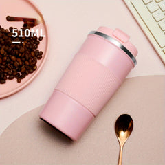 380ml 510ml Double Stainless Steel Thermal Mug Non-slip Car Vacuum Flask