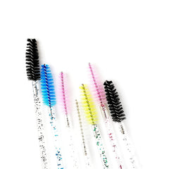 25 Pcs Crystal Eyelash Mascara Brushes Applicator Makeup Kits