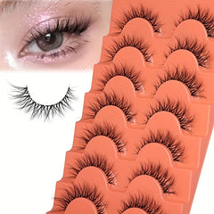 Natural Look Fox Eyelashes 3D Faux Mink Eyelashes 7 Pairs