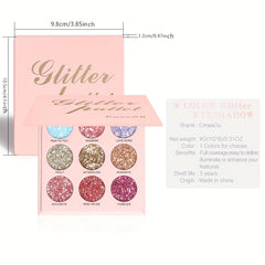 High Pigmented Glitter Eyeshadow Palette Colorful and Long Lasting Eye Shadow