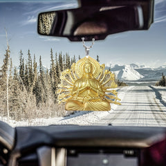 Buddhist Thousand Handed Avalokitesvara Car Pendant