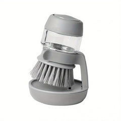 Soap Dispensing Dish Scrub Brush with Drip Tray - Effortless Cleaning
