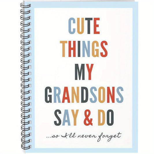 Grandparents Spiral Notebook Journal for Grandma Memory Book Mother's Gift