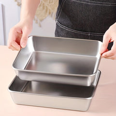 Stainless Steel Towel Tray With Cover Square Serving Tray
