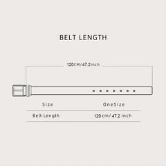 Men's Casual Business Alloy Buckle Belt Rotatable Buckle High End
