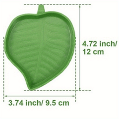 Leaf Shaped Reptile Food/Water Bowl for Tortoise Snake