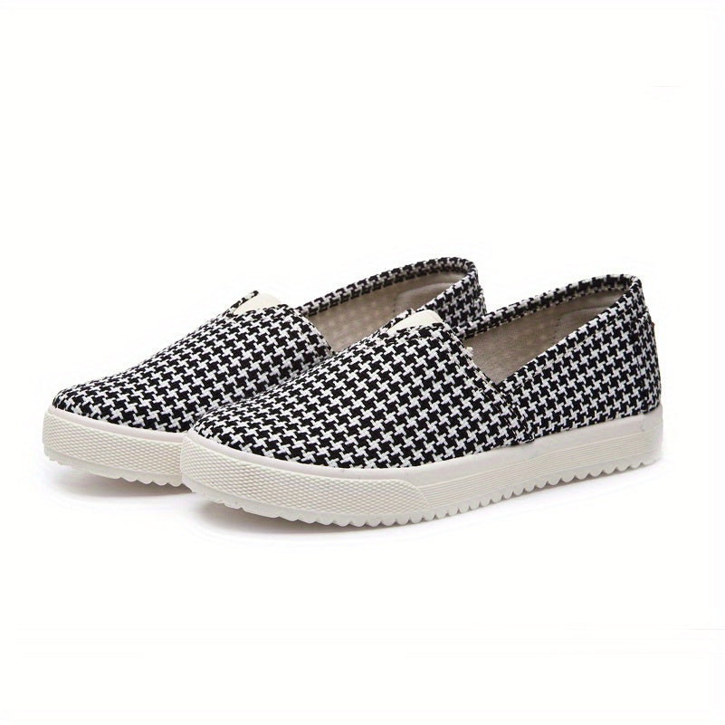Women's Windmill Pattern Canvas Slip-On Flat Shoes