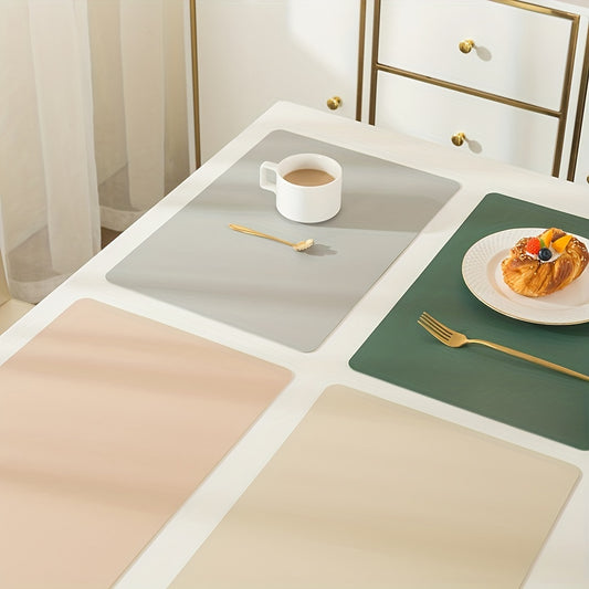 Waterproof Placemats Set of 2 Heat Stain Scratch Resistant Non Slip Table Mat