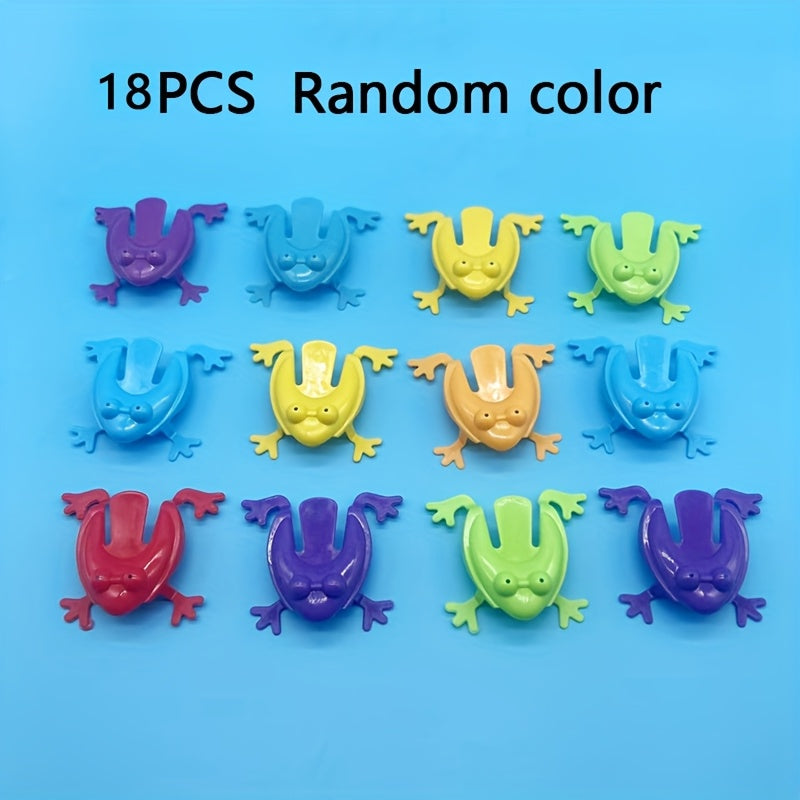 Pack of 10 Mini Jumping Frogs Finger Dexterity Game for Kids