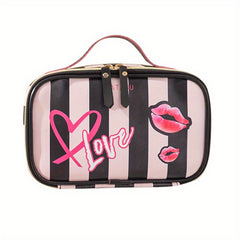 Waterproof Leather Cosmetic Bag Multifunctional Travel Toiletry Organizer