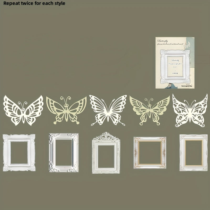 20pcs Hollow Butterfly Photo Frame European Style Decoration