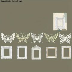 20pcs Hollow Butterfly Photo Frame European Style Decoration