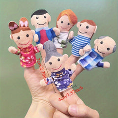 Fruit Animal Family Finger Plush Puzzle Toys Interactive Parent Playtime