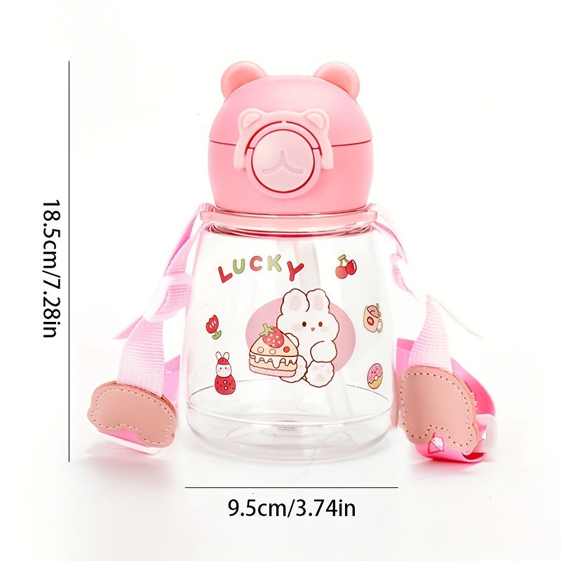 MMBABY 550ml Cartoon Water Bottle With Straw Cup