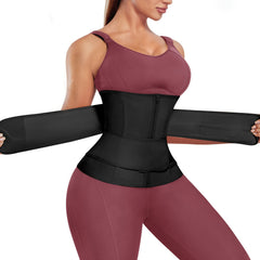 Waist Trainer Tummy Wrap Tummy Control Workout Zipper Slimmer Belly Belt