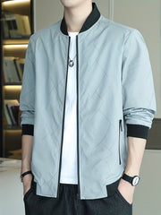 Men's Casual Baseball Jacket Coat Regular Fit