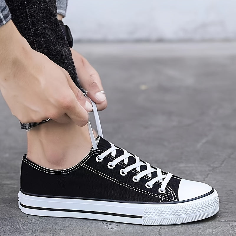Women's Lace Up Skate Shoes Canvas Low Top Sneakers