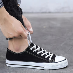 Women's Lace Up Skate Shoes Canvas Low Top Sneakers