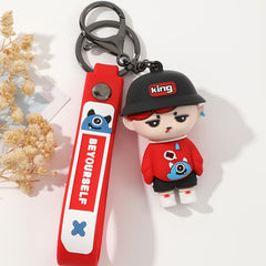 Men's Business Doll Keychain Pendant For Backpack