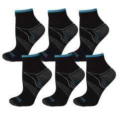 Men's Mid Crew Compression Socks: Sweat Absorbing & Comfy for Sports