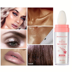 Shimmer Body Highlighter Sparkle Powder Full Body Brightening Glitter Stick