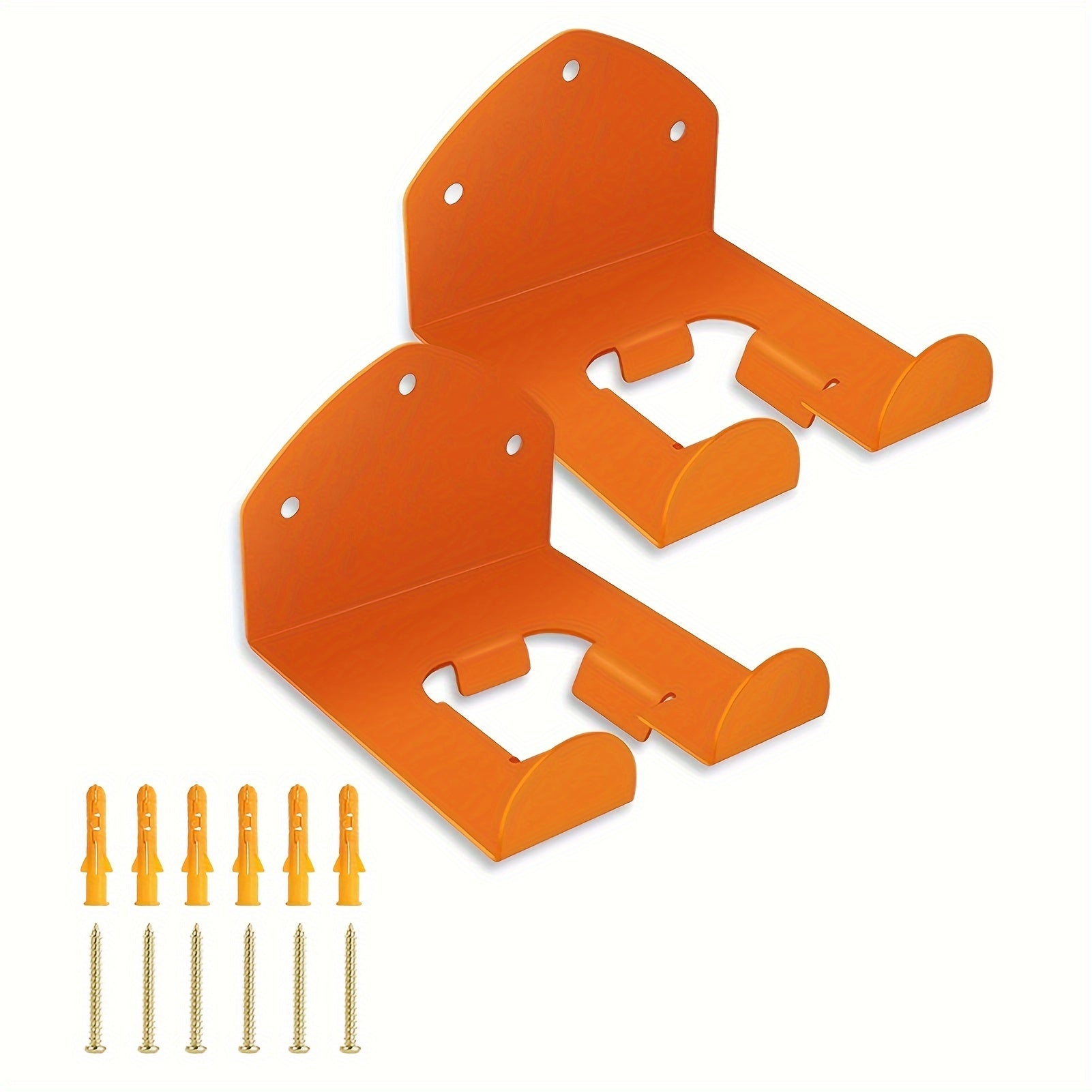 2pcs Wall Mounted Hook Rack Garden Trimmer Rack Anti-rust Stable