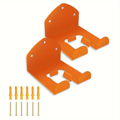 2pcs Wall Mounted Hook Rack Garden Trimmer Rack Anti-rust Stable