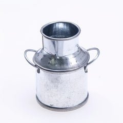 Miniature Dollhouse Milk Jug and Iron Bucket Model