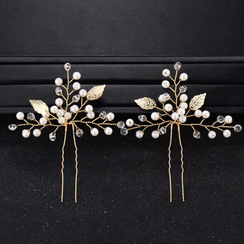2pcs Women's Rhinestone Wedding Hair Comb Set