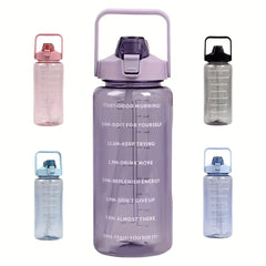 70oz Portable Transparent Fitness Water Bottle Leak Proof