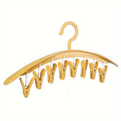 8-Clamp Plastic Hanger for Underwear and Socks
