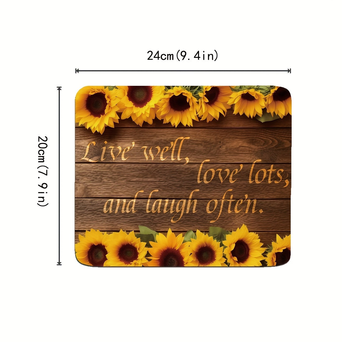 Inspirational Quotes Small Desktop Mouse Pad Office Home Computer Accessories