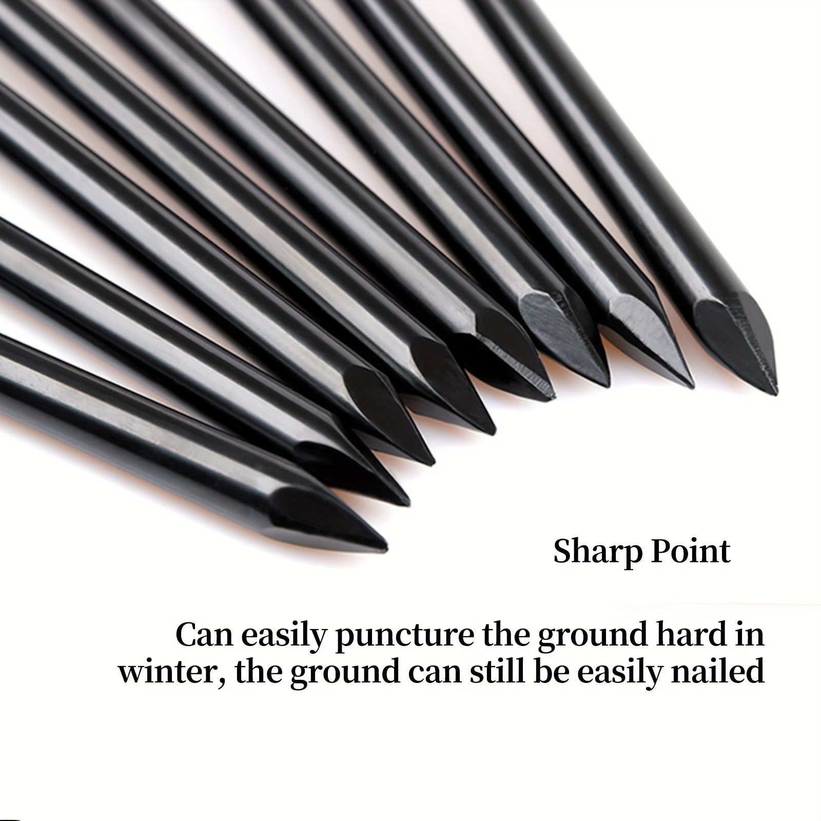 8pcs Heavy Duty Steel Tent Stakes For Canopies Tarps