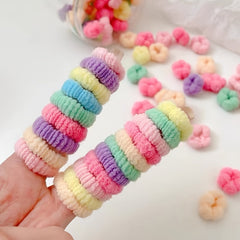 Baby Girls Hair Tie Stretch Rubber Bands Hair Rope Hair Bands Ponytail Holders