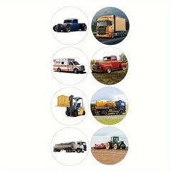 500 Stickers roll Engineering Car Self adhesive Sticker Label Decorative Label