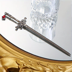 Vintage Rhinestone Sword Hair Pin Hair Styling Accessory