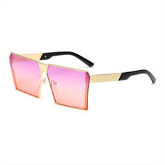 Oversized Square Sunglasses Gradient Lens UV400