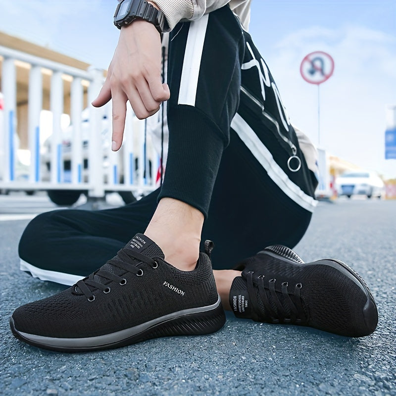 Men's Breathable Lace-up Running Shoes