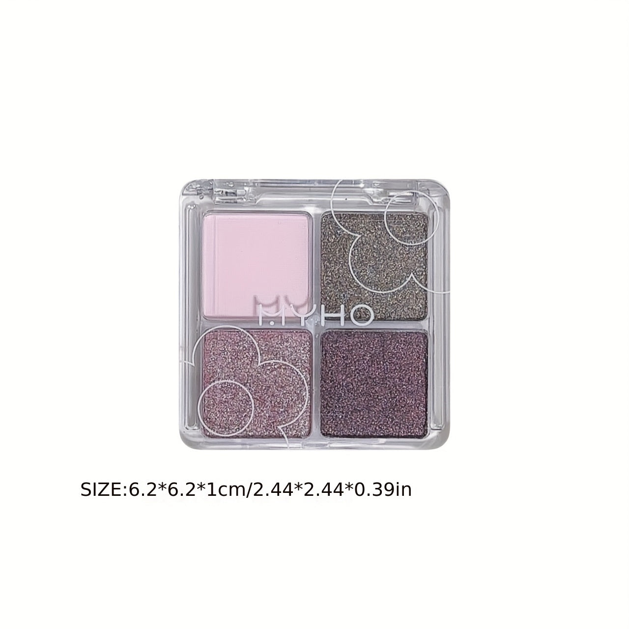 Pink Purple Glitter Eyeshadow Palette Sequin Finish Cosmetics