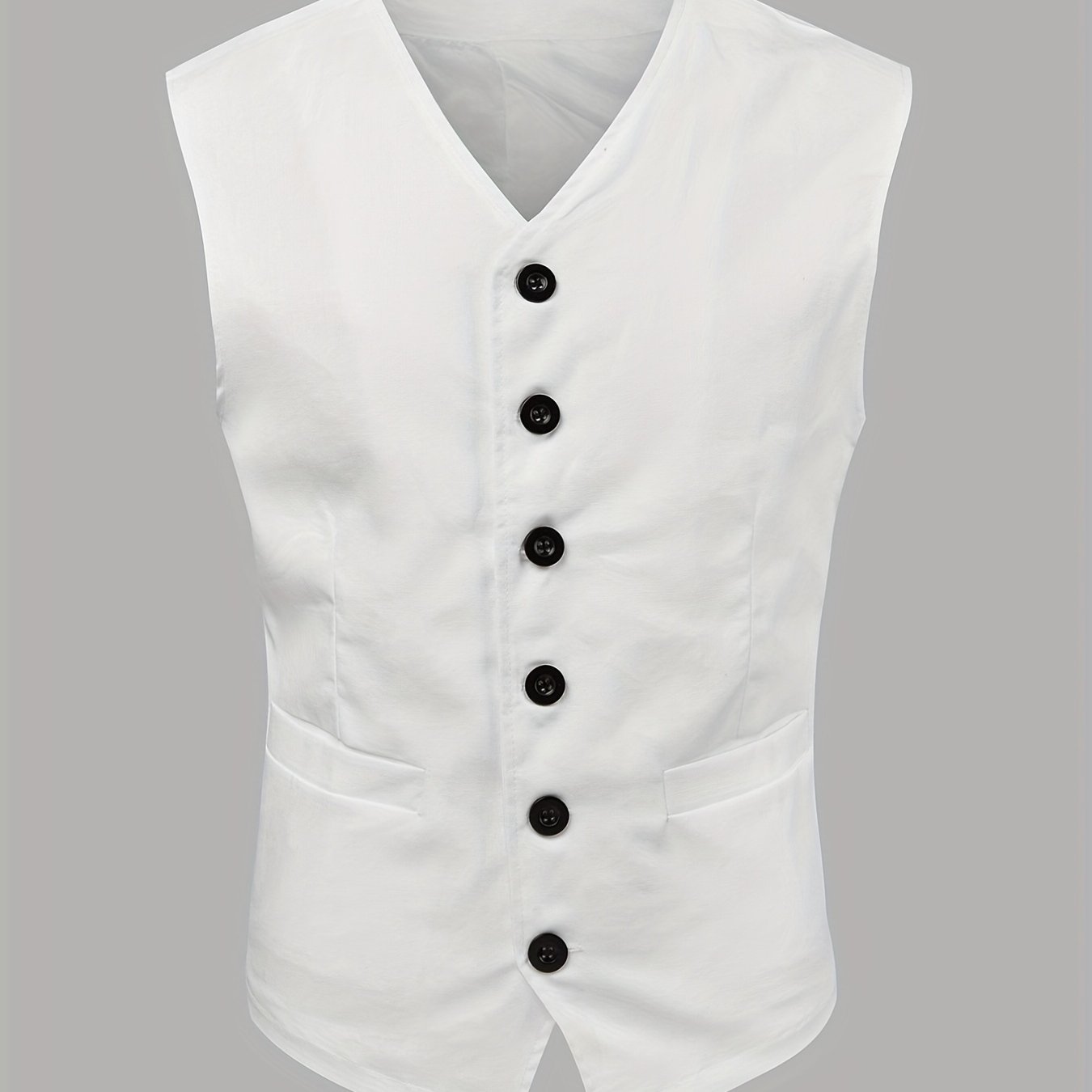 V Neck Smart Suit Trachten Vest Men's Casual Retro Style Waistcoat