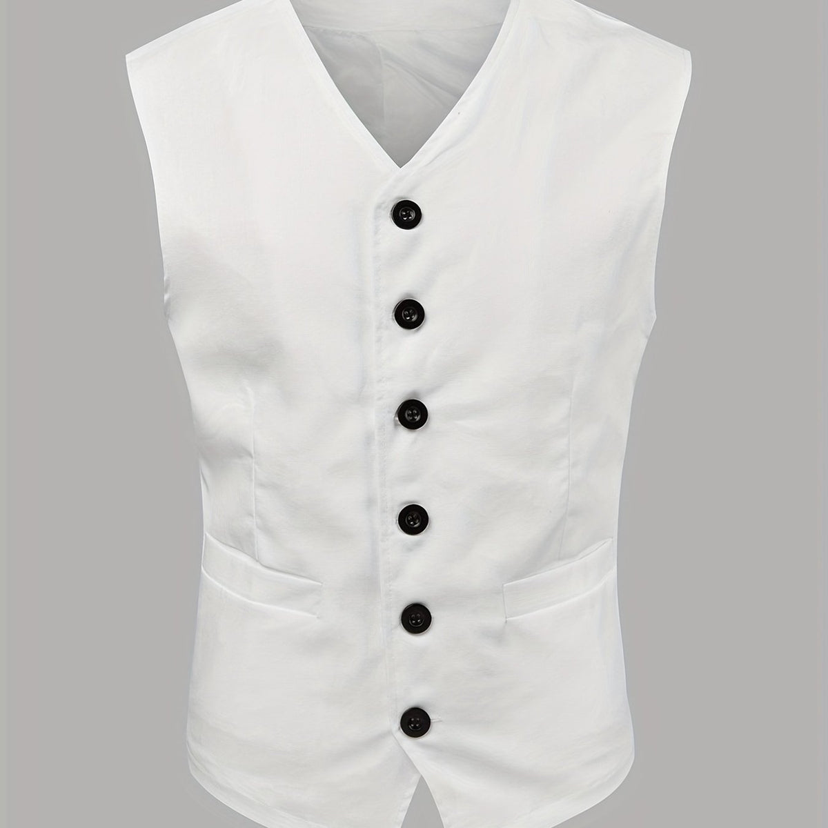 V Neck Smart Suit Trachten Vest Men's Casual Retro Style Waistcoat