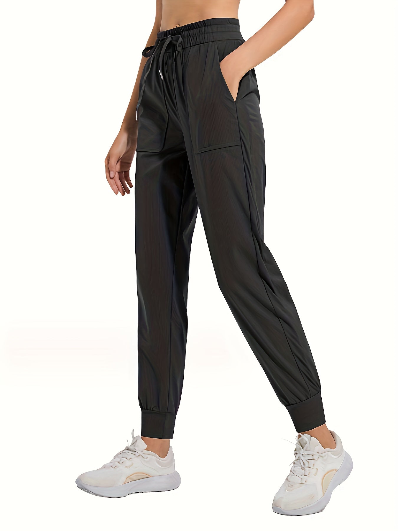 Elastic High Rise Jogger Running Trousers