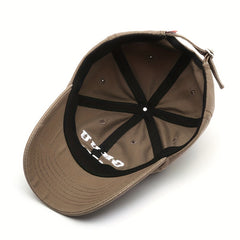 Men's Washed Curved Brim Baseball Cap Outdoor Sun Hat