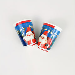 Disposable Christmas Dinnerware Set Paper Plates Napkins Cups Party Decoration