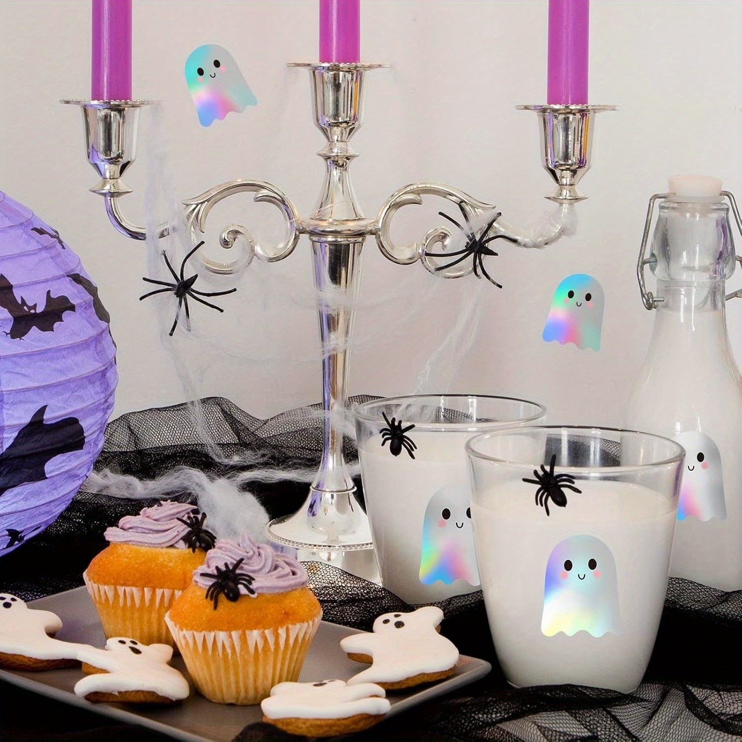 Halloween Boo Laser Holographic Sticker Roll