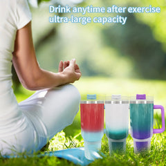 Airay 40oz Gradient Insulated Tumbler Stainless Steel Water Bottle