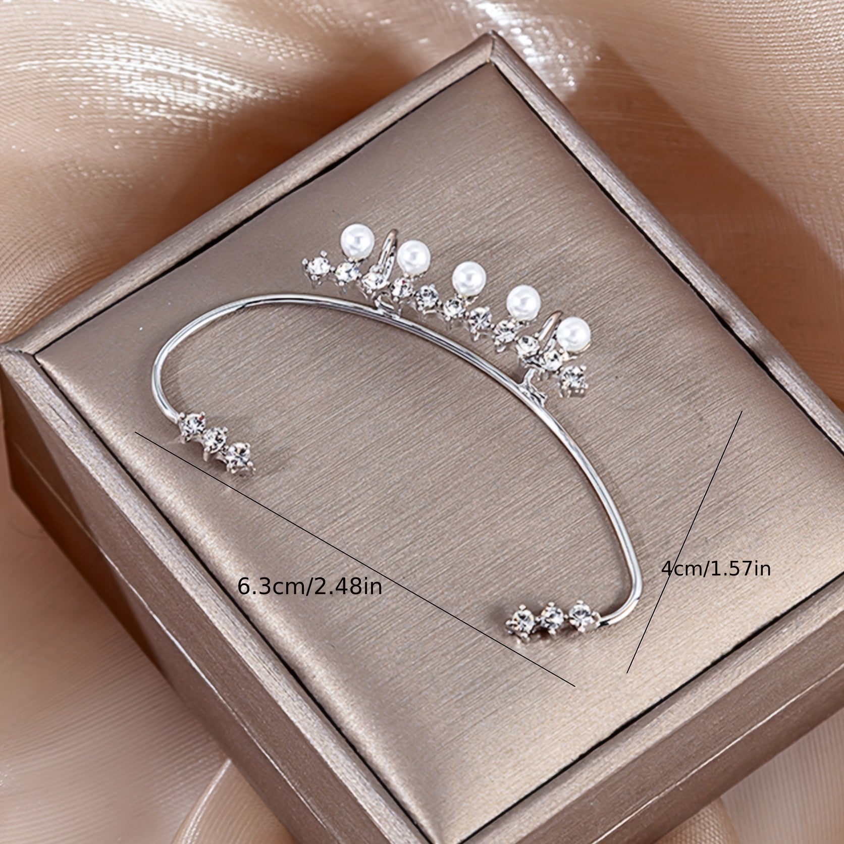 Women's Pearl Rhinestone Ear Accessories - Holiday Gift