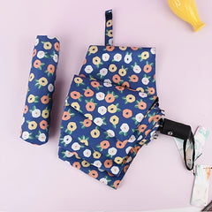 Automatic Small Chippy Flower Umbrella Sun UV Protection