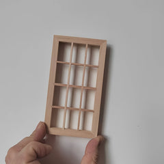 Mini Twelve Grid Window for Dollhouse Decoration