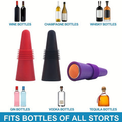 Silicone Wine Stopper Bottle Stopper Reusable Wine Cork
